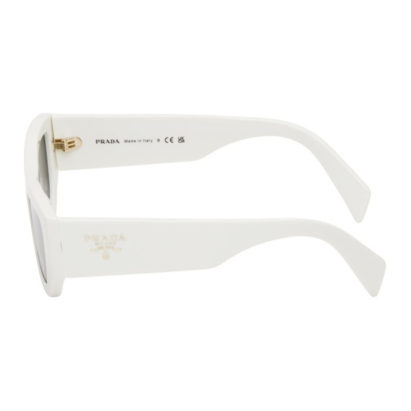  Prada Eyewear White Logo Sunglasses 241208F005031
