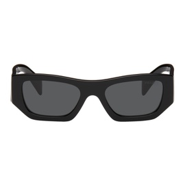 Prada Eyewear Black Logo Sunglasses 241208F005032