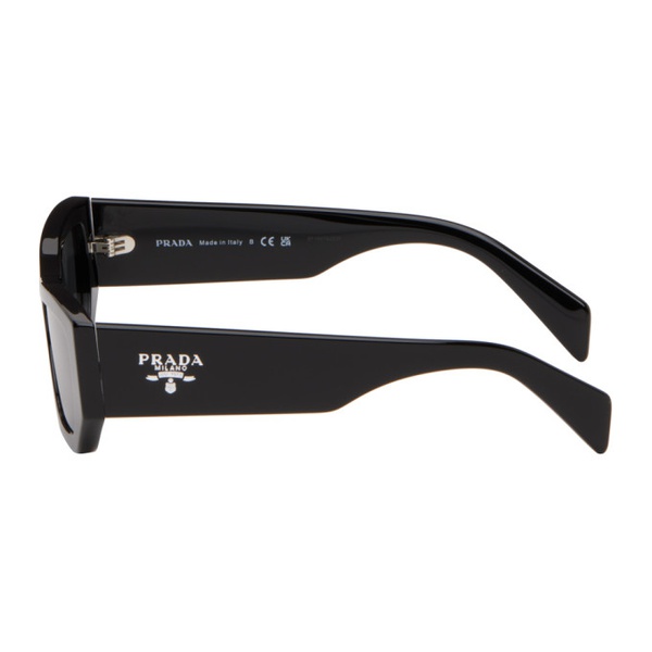  Prada Eyewear Black Logo Sunglasses 241208F005032