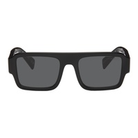 Prada Eyewear Black Rectangular Sunglasses 241208M134026