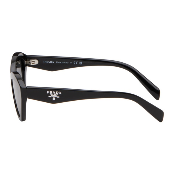  Prada Eyewear Black Cat-Eye Sunglasses 241208M134028