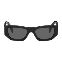 Prada Eyewear Black Logo Sunglasses 241208M134031