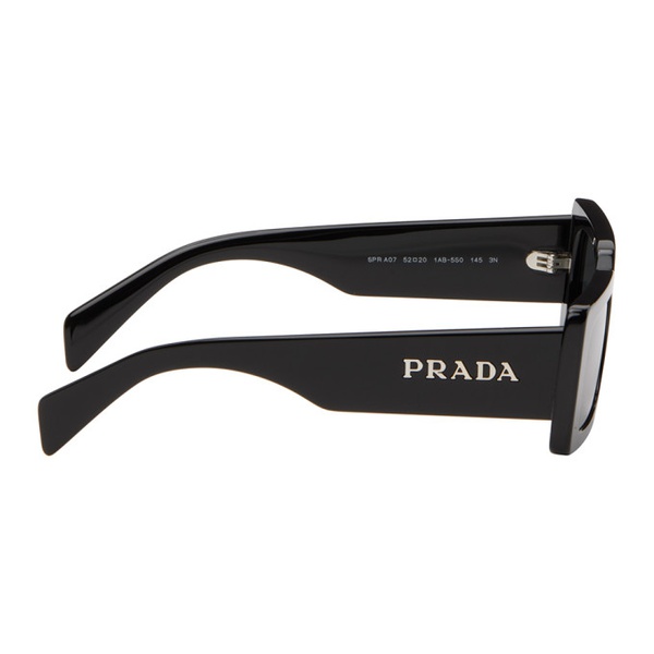  Prada Eyewear Black Logo Sunglasses 241208M134046
