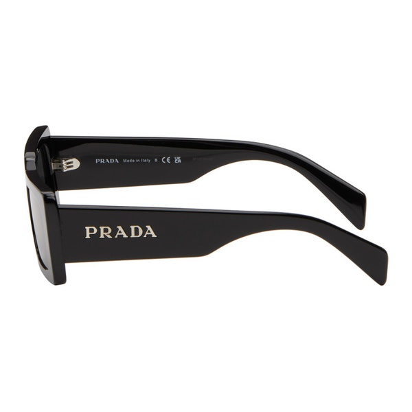  Prada Eyewear Black Logo Sunglasses 241208M134046
