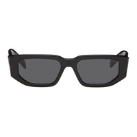 Prada Eyewear Black Rectangular Sunglasses 242208F005043