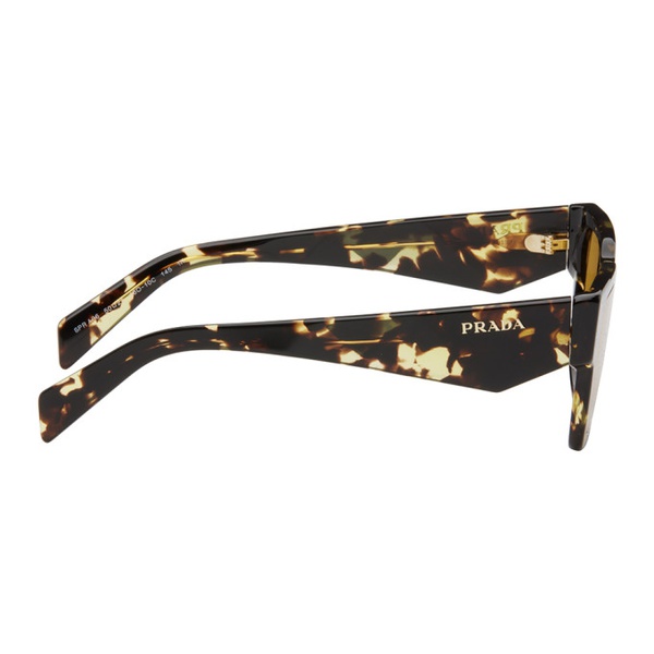  Prada Eyewear Brown Square Sunglasses 241208F005019