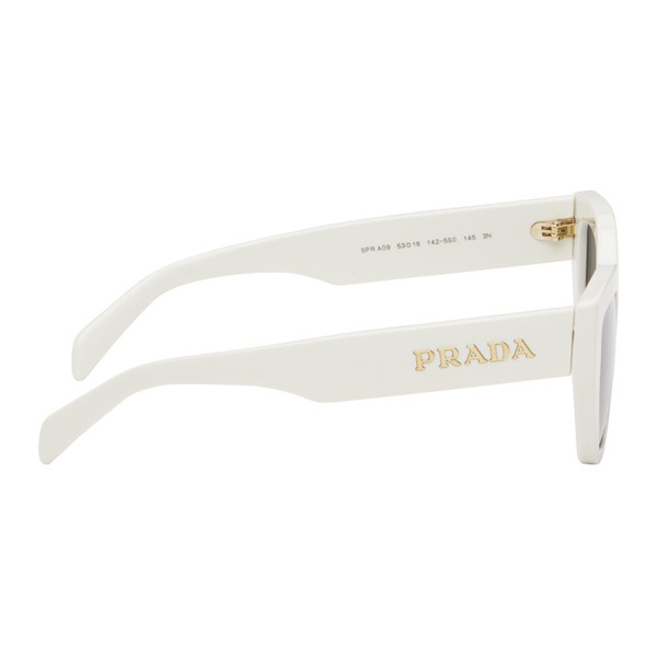  Prada Eyewear White Logo Sunglasses 241208F005049