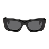 Prada Eyewear Black Cat-Eye Sunglasses 241208M134048