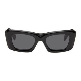 Prada Eyewear Black Cat-Eye Sunglasses 241208M134048