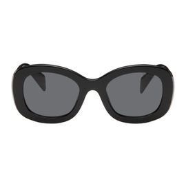 Prada Eyewear Black Round Sunglasses 242208F005048