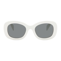 Prada Eyewear White Round Sunglasses 242208F005020