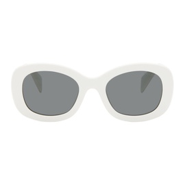Prada Eyewear White Round Sunglasses 242208F005020