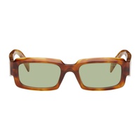 Prada Eyewear Tortoiseshell Rectangular Sunglasses 242208F005053