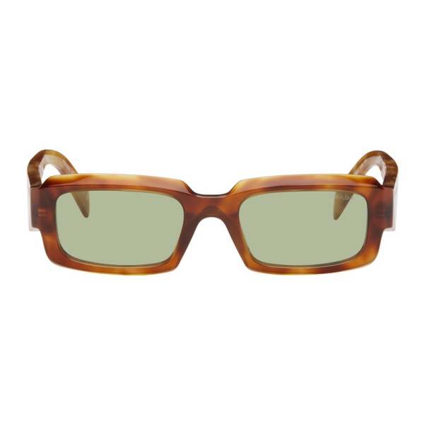  Prada Eyewear Tortoiseshell Rectangular Sunglasses 242208F005053