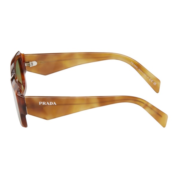  Prada Eyewear Tortoiseshell Rectangular Sunglasses 242208F005053