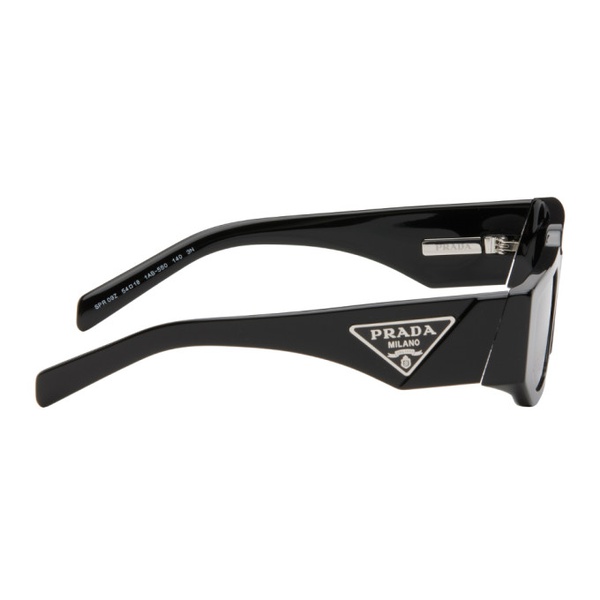  Prada Eyewear Black Logo Sunglasses 242208M134058
