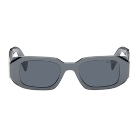 Prada Eyewear Gray Symbole Sunglasses 242208M134004