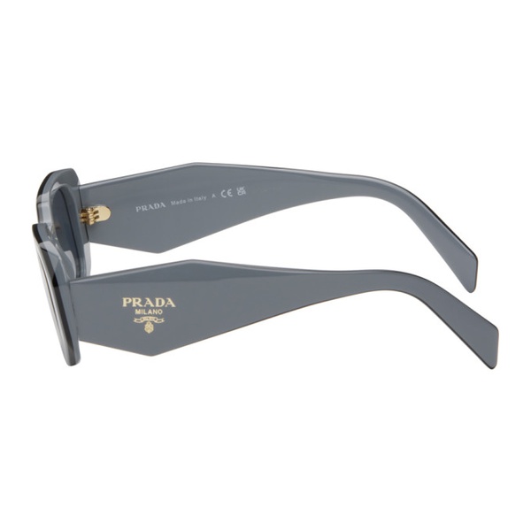  Prada Eyewear Gray Symbole Sunglasses 242208M134004