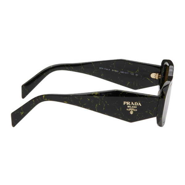  Prada Eyewear Black Symbole Sunglasses 242208M134059