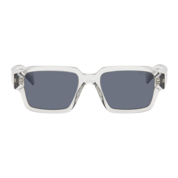  Prada Eyewear Gray Logo Sunglasses 242208M134064