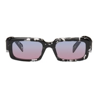 Prada Eyewear Black Rectangular Sunglasses 242208F005050