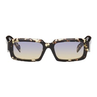 Prada Eyewear Tortoiseshell Rectangular Sunglasses 242208M134041