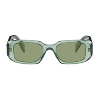 Prada Eyewear Green Symbole Sunglasses 242208M134047