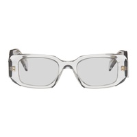 Prada Eyewear Gray Symbole Sunglasses 242208M134042