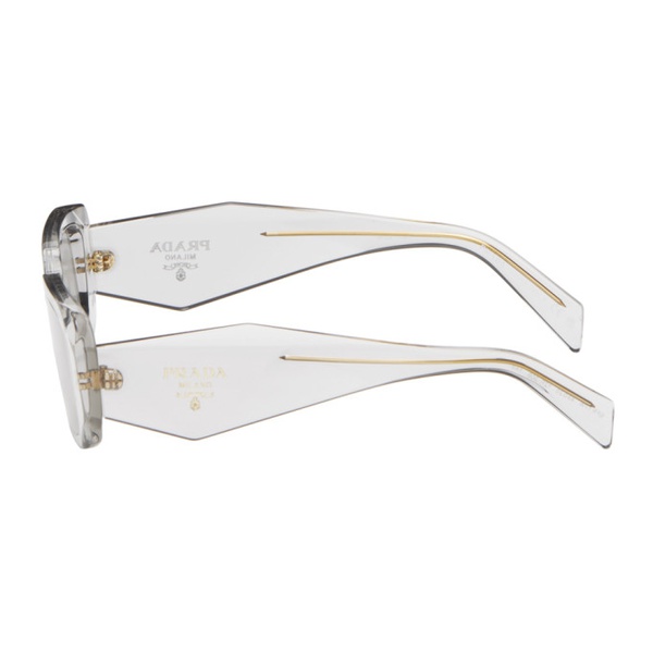  Prada Eyewear Gray Symbole Sunglasses 242208M134042