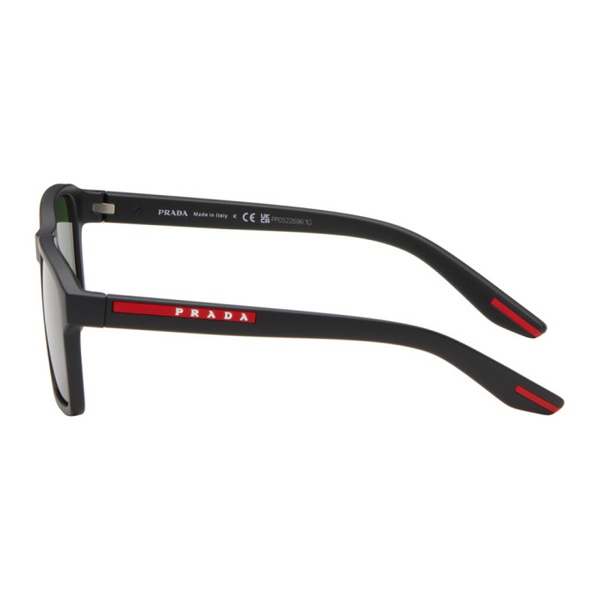  Prada Eyewear Black Linea Rossa Sunglasses 242208M134011