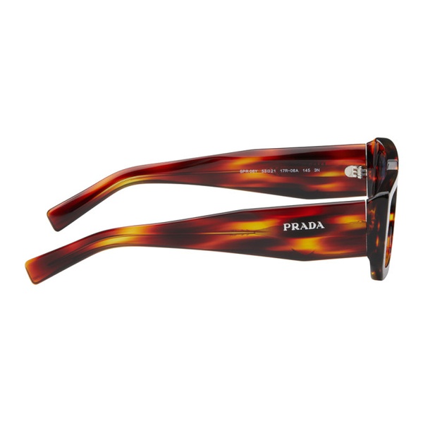  Prada Eyewear Brown Symbole Sunglasses 242208M134050