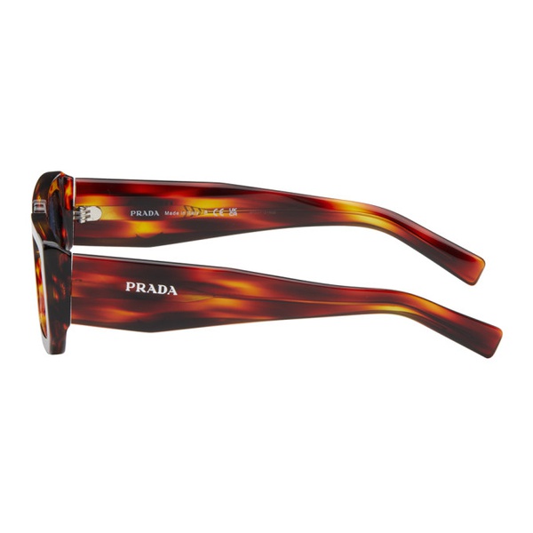  Prada Eyewear Brown Symbole Sunglasses 242208M134050
