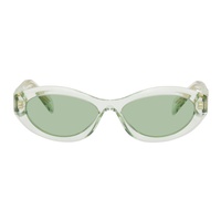 Prada Eyewear Green Symbole Sunglasses 242208F005040