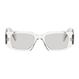 Prada Eyewear Gray Symbole Sunglasses 242208F005058