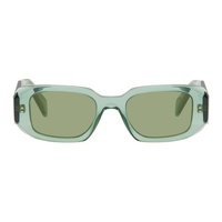 Prada Eyewear Green Symbole Sunglasses 242208F005060