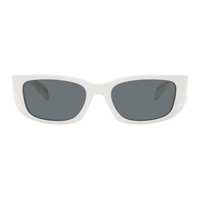 Prada Eyewear White Symbole Sunglasses 242208F005065