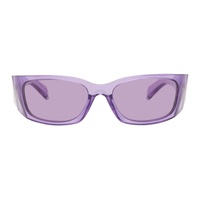 Prada Eyewear Purple Symbole Sunglasses 242208F005067