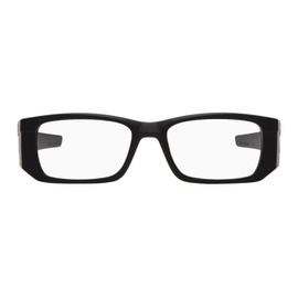 Prada Eyewear Black Prada Sport Linea Rossa Rectangular Glasses 231208M133002