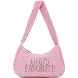 Praying Pink Gods Favourite Rhinestone Bag 242810F048000