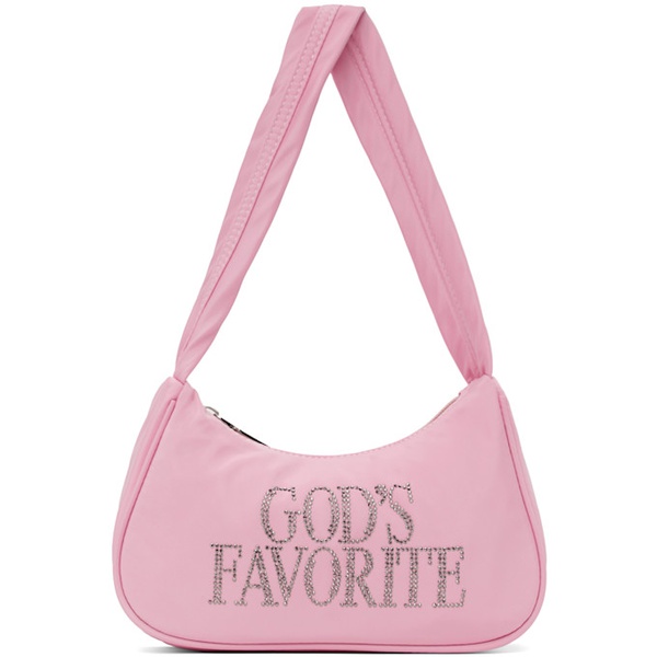  Praying Pink Gods Favourite Rhinestone Bag 242810F048000