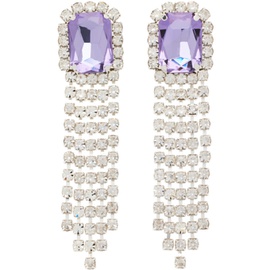 Pristine Silver & Purple Coquine Earrings 232718F022000