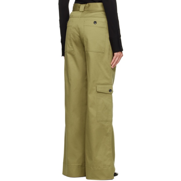  Khaki 프로엔자 슐러 Proenza Schouler White Label Belted Trousers 232288F087001