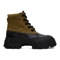 프로엔자 슐러 Proenza Schouler Black & Tan Stomp Boots 232288F113010
