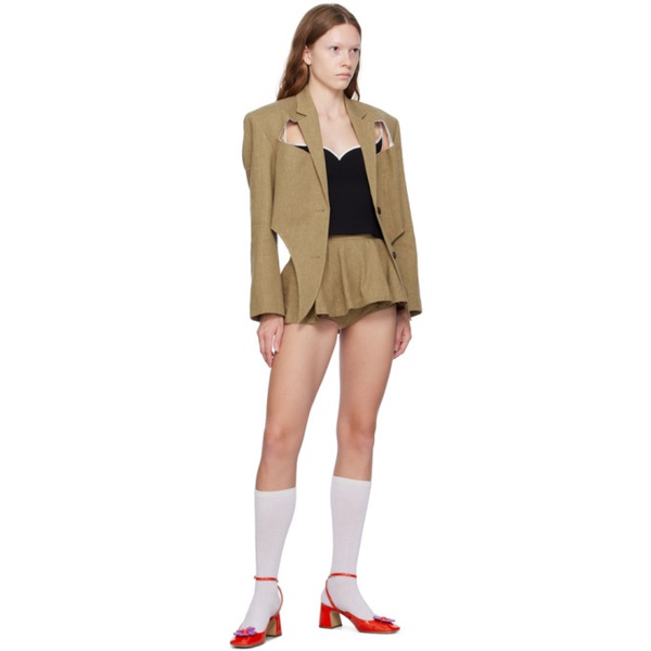  푸시버튼 Pushbutton SSENSE Exclusive Beige Skort 232252F088011