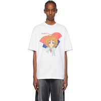 푸시버튼 Pushbutton SSENSE Exclusive White Soulful Crying Girl T-Shirt 241252F110041