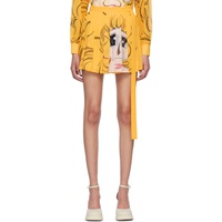 푸시버튼 Pushbutton SSENSE Exclusive Yellow Crying Girl Miniskirt 231252F090027