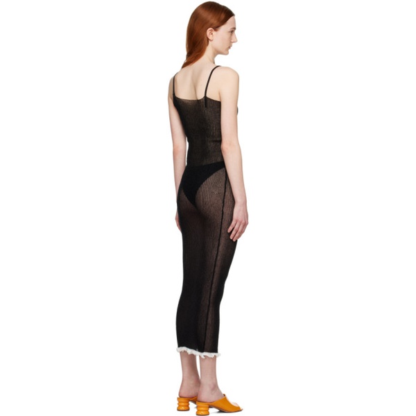  Quira SSENSE Exclusive Black Maxi Dress 231475F055027