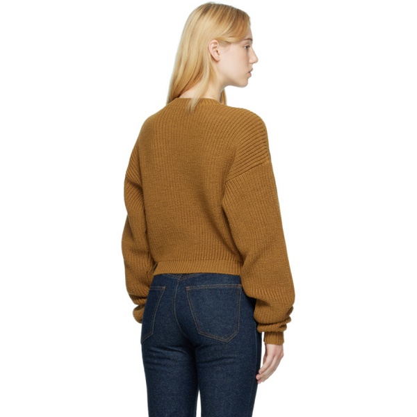  Quira SSENSE Exclusive Brown Raglan Sweater 222475F096020
