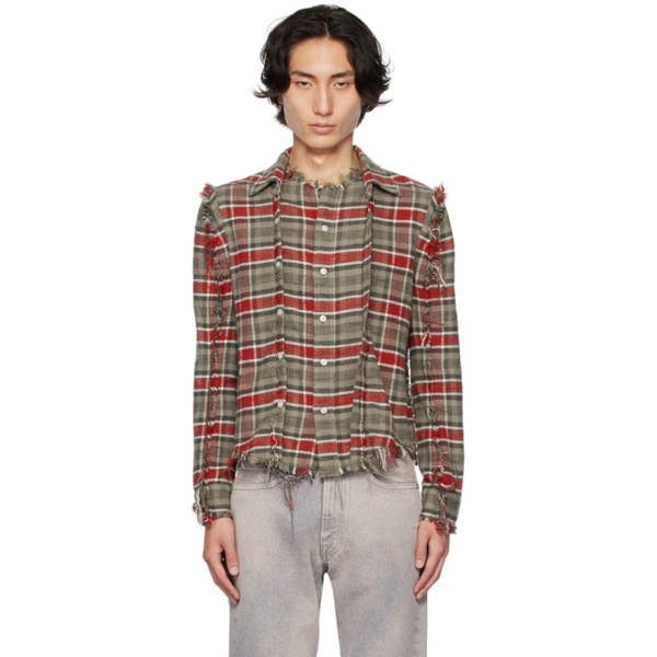  알썰틴 R13 Gray Check Shirt 232021M192021