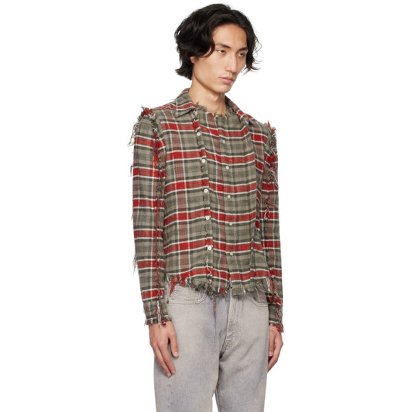  알썰틴 R13 Gray Check Shirt 232021M192021